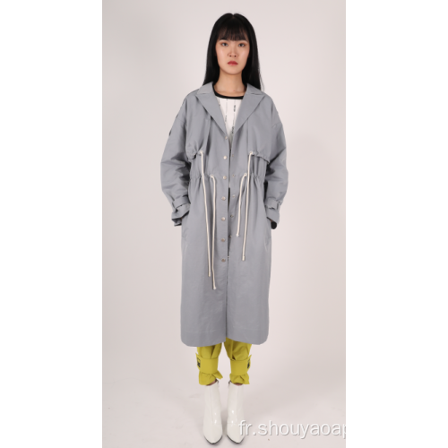 TRENCH-COAT À COL POUR FEMMES